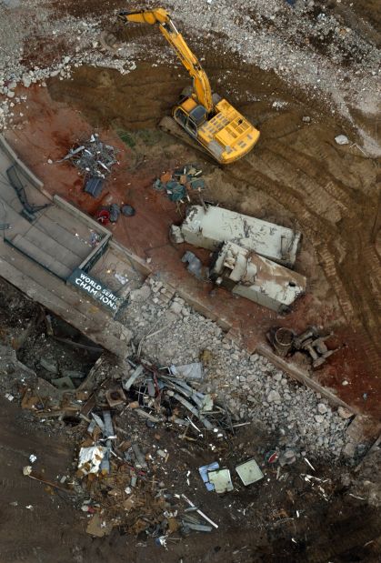 Cardinals dugout lies in ruin